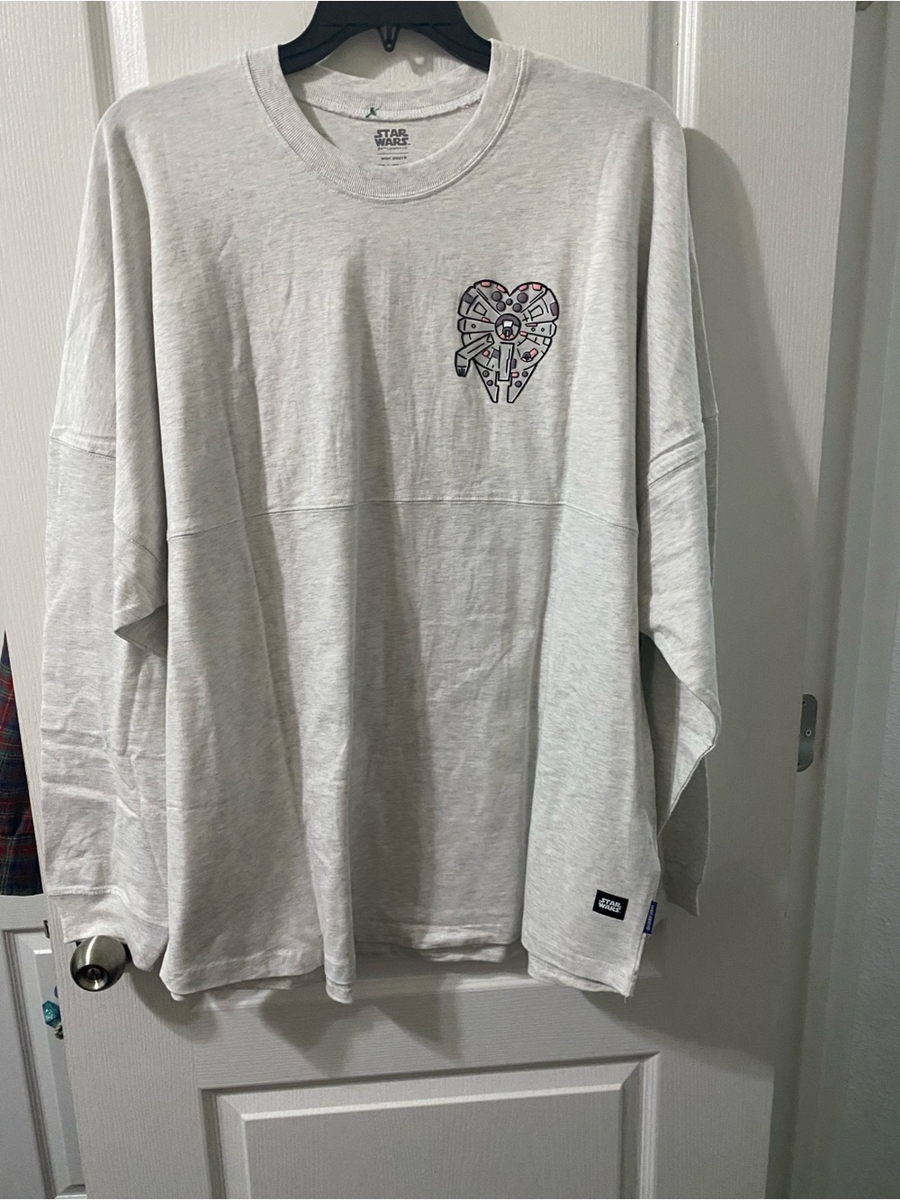 Star Wars Light Gray Logo Patch Casual Tee
